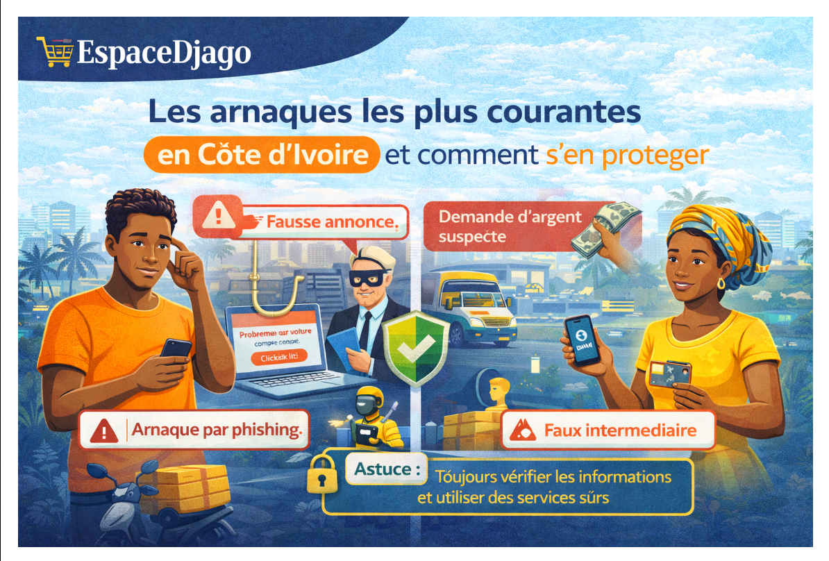Les arnaques les plus courantes en Côte d'Ivoire et comment s'en protéger